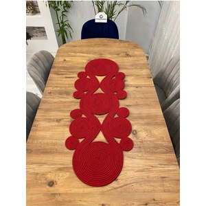 My Doğa Store Jüt, Hasır,sarmal Model, Dekoratif Masa Örtüsü, Runner 40X110 Cm, Sehpa Örtüsü, Bohem Tarzı