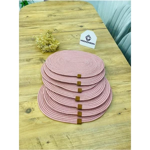 My Doğa Store Jüt Hasır Amerikan Servis Oval Supla 6 Lı