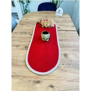 My Doğa Store Jüt, Hasır, Dekoratif Masa Örtüsü, Runner 35X100 Cm, Amerikan Servis, Sehpa Örtüsü, Bohem Tarzı