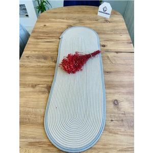 My Doğa Store Jüt, Hasır, Dekoratif Masa Örtüsü, Runner 35x100 Cm, Amerikan Servis, Sehpa Örtüsü, Bohem Tarzı