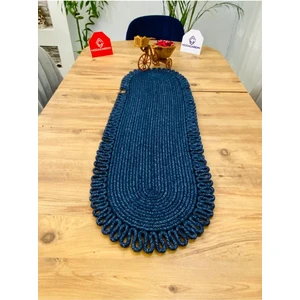 My Doğa Store Jüt, Hasır, Dekoratif Masa Örtüsü, Runner 30x80 Cm, Amerikan Servis, Sehpa Örtüsü, Bohem Tarzı
