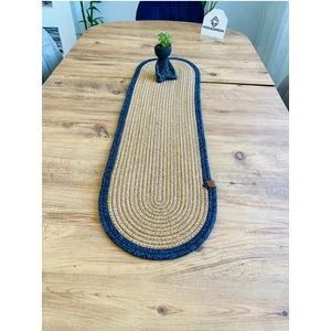 My Doğa Store Jüt, Hasır, Dekoratif Masa Örtüsü, Runner 35X100 Cm, Amerikan Servis, Sehpa Örtüsü, Bohem Tarzı