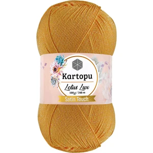 1 Adet Lotus Lux Bikini Büstiyer Bluz Simli Örgü Ipi K318 Koyu Sarı