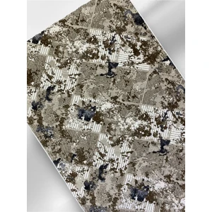 Dinarsu Halı Atlas Desen Vizon Renk Kesme Kaymaz Taban Halı Yolluk