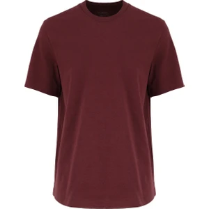 Bisiklet Yaka Bordo Erkek T-Shirt W241673H45 Bordo T-Shirt