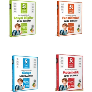 Editör Yayınları 5. Sınıf Süreç Odaklı Fen Bilimleri - Matematik - Sosyal Bilgiler - Türkçe Soru Bankası 4 Kitap