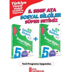 5. Sınıf Sosyal Bilgiler Süper Set Soru Bankam + Çalışma Kitabım