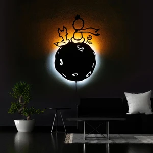 The Eba Design Tablo Marketi Küçük Prens Tablo, Işıklı Duvar Dekor Ahşap, Neon Işık, Ledli Işıklı Tablo, Duvar Süsü