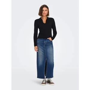 Onlayoe Hw Front Slit Kadın Denim Etek