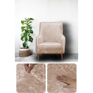 Bibaha Home Kadife Lastikli Tekli Koltuk Örtüsü