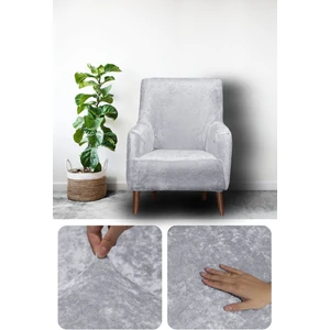 Bibaha Home Kadife Lastikli Tekli Koltuk Örtüsü