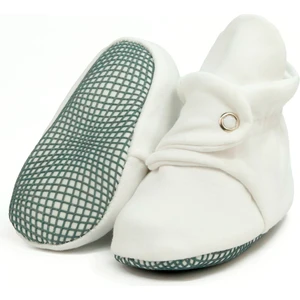 Ella Bonna Organik Pamuk Bebek Pandufu, Kaydırmaz Taban, Yenidoğan Patiği, Ev Kreş Ayakkabısı, Beyaz