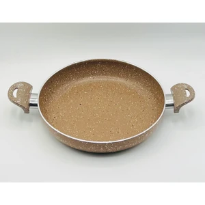 24 cm Yanmaz Yapışmaz Çift Saplı Teflon Tava Sahan
