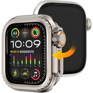 Apple Watch 7 8 9 45MM Uyumlu 49MM Ultra Dönüştürücü Metal Kasa Koruyucu