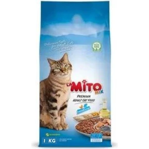 Mito Mix Tavuklu ve Balıklı Yetişkin Kedi Maması 3 x 1 kg