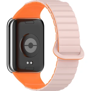 Xiaomi Redmi Watch 4 Uyumlu Magnetli Bakla Tasarımlı Silikon Three Band Kordon