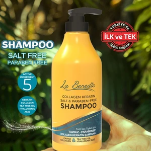 La Benedic Collagen Keratin Salt & Paraben Free Onarıcı Şampuan Tüm Saç Tipleri İçin 500 ml