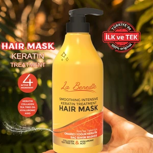 La Benedic Yumuşatıcı Yoğun Keratin Collagen Tüm Saç Tipleri İçin Saç Bakım Maskesi 500 ml