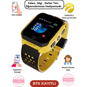 Akıllı Çocuk Saati Sim Kartlı ve Gps Konum Özellikli (Btk Kayıtlı)