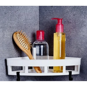 2’li Yapışkanlı Mutfak ve Banyo Rafı, Şampuan, Sabun, Duş Jeli Köşe Üçgen Düzenleyici