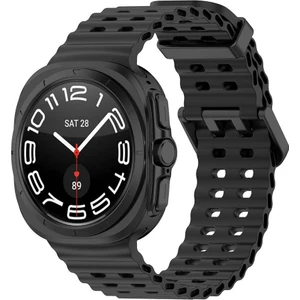 Samsung Galaxy Watch Ultra 47MM KRD-118 Tırtıklı Delikli Fenomen Silikon Kordon