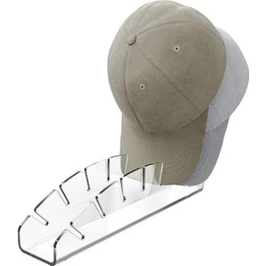 Trend Pleksi Oval Şapka Organizer (Şeffaf 7 Şapka Kapasiteli)