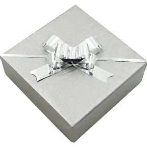 Repro Design Metalik Çekme Fiyonk Süs - Silver 10 Adet