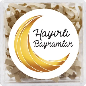 Repro Design Hayırlı Bayramlar  Baskılı 4 cm Yuvarlak Etiket 24 Adet