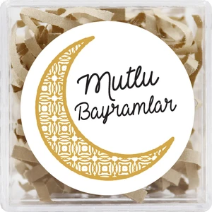 Repro Design Mutlu Bayramlar 4 Cm Yapışkanlı Etiket 24 Adet, Hediye Paketi Etiketi