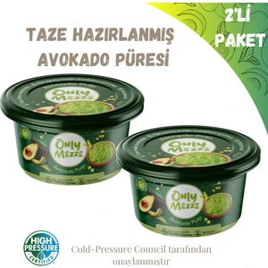 Only Fresh Avokado Yemeye Hazır Taze Soğuk Sıkım 400GR 2'li Paket