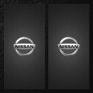 Modifiye Fabrikası Araç Kapı Direği Kaplama Folyosu Uv Baskılı 2'li SET-50X24 - Nissan