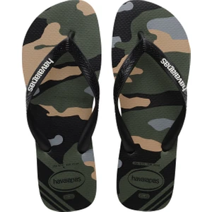 Çok Renkli Erkek Plaj Terliği Hav. Top Camu Black/pantanal Green