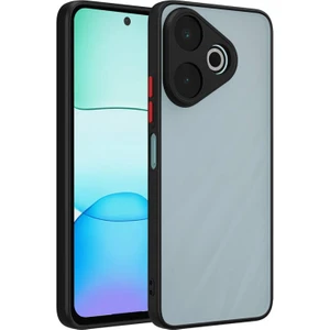 Techno Guru Redmi 13 4g Kılıf Kenarları Renkli ve Nuğulu Hux Silikon Kapak