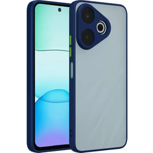 Techno Guru Redmi 13 4g Kılıf Kenarları Renkli ve Nuğulu Hux Silikon Kapak