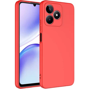 Techno Guru Realme Note 50 Kılıf Kadife Dolgulu Şık Candy Lansman Silikon Kapak