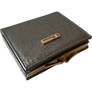 Ulaş Aksesuar Kibar Açık Gri Renk Kart/bozuk/kağıt Para Bölmeli Şık Kadın Cüzdan