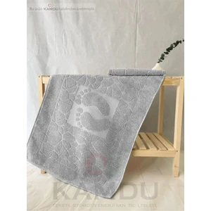 ( 1 Adet ) 50X70CM Ayak Paspası, Ayak Desenli Pamuk Paspas, Lavabo Paspası