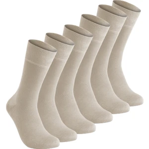 Elchee Wear Vegan ve  Bambu  Soket Bej Çorap 6'lı