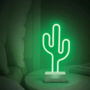 Dekoratif Neon Lamba / Gece Aydınlatması  Kaktüs