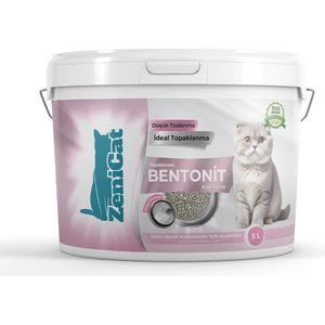 Bebek Pudrası Kokulu Renkli Kedi Kumu Ince Taneli Doğal Bentonit 5 Lt