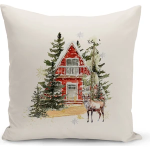 Bertille Home Yılbaşı Serisi Çift Tarafı Dijital Baskılı Kırlent Kılıfı (Christmas Noel Cushion Cover)