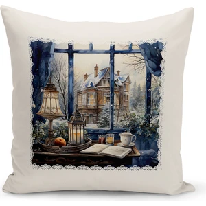 Bertille Home Yılbaşı Serisi Çift Tarafı Dijital Baskılı Kırlent Kılıfı (Christmas Noel Cushion Cover)