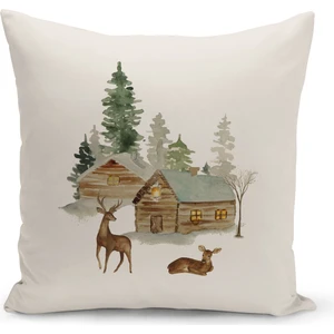 Bertille Home Yılbaşı Serisi Çift Tarafı Dijital Baskılı Kırlent Kılıfı (Christmas Noel Cushion Cover)