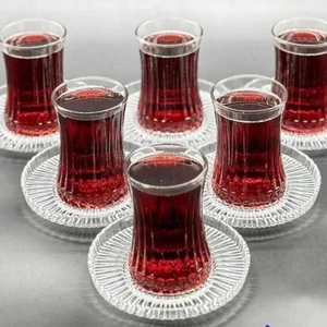 Elysia Çay Bardağı Riva Çay Tabağı Takımı 24 Parça