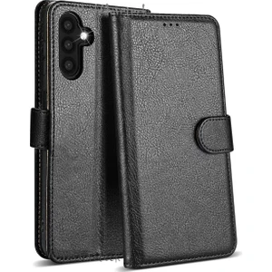 MTK Moveteck Samsung Galaxy M15 Kılıf 360 Tam Kaplar Deri Dokulu Kapaklı Cüzdan Standlı Kartvizitli Kapak