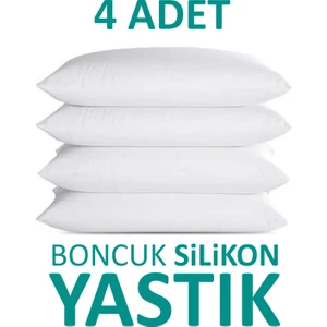 4 Adet Antialerjik Boncuk Silikon Yastık Pamuklu Kılıf 900 Gram