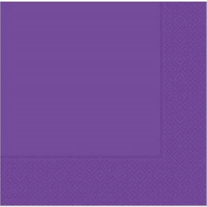 Parti Adresi Düz Renk Peçete 20'li Mor