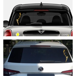 Sticker Usta Atatürk Mustafa Kemal Gökbörü Büyüktürk Silüet Araba Oto Motosiklet Karavan Sticker 00137
