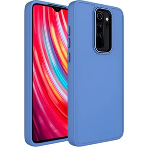 Techno Guru Redmi Note 8 Pro Kılıf Metal Çerçeve ve Buton Tasarımlı Silikon Luna Kapak