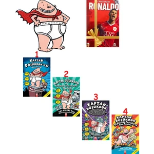 Kaptan Düşükdon Serisi - 1,2,3,4 Kitap - Ilk 4 Kitap Set - Defter Hediye